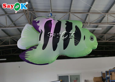 LEDを持つお祝いのコマーシャル2mの膨脹可能な装飾の熱帯魚