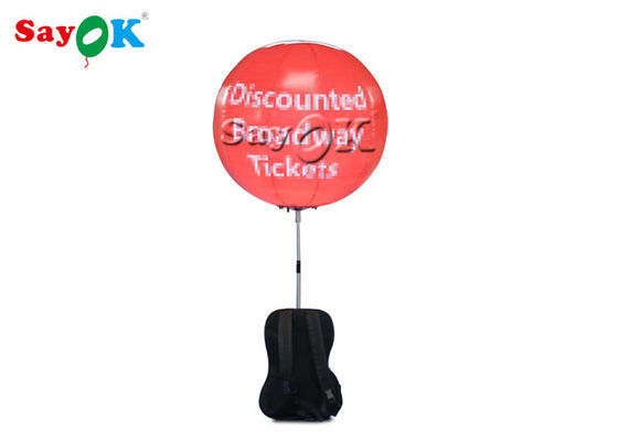 0.8mの歩く膨脹可能なバックパックの気球LED球を広告のために広告する