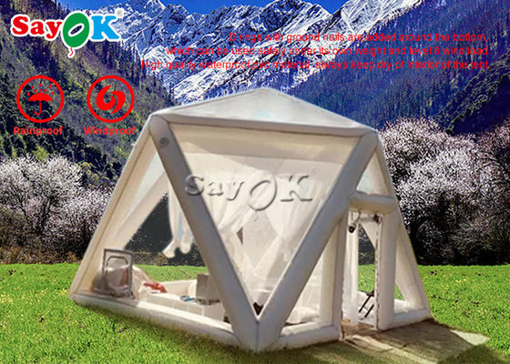 膨脹可能な家族のテントの広告のキャンプのための膨脹可能で透明な家の泡テント