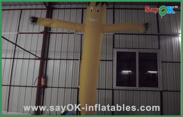 膨脹可能な風のダンサーの750w送風機との広告のための黄色い小型膨脹可能な空気ダンサー