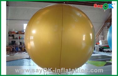 屋外ショーのでき事 6m の高さのための金色のヘリウムの膨脹可能な気球