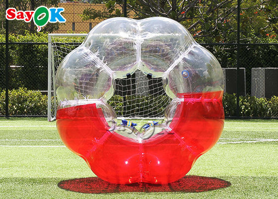 膨脹可能な状況の屋外ゲームTPUポリ塩化ビニール ボディZorbの透明な泡フットボールの球
