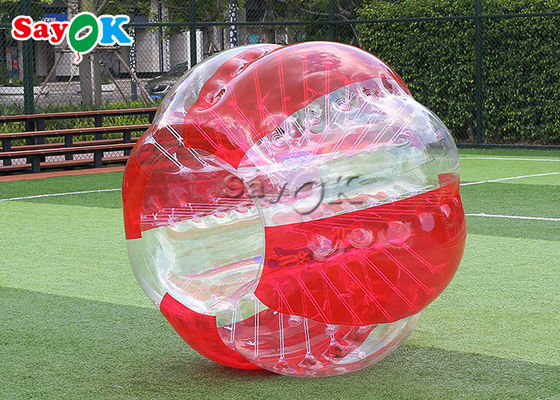膨脹可能な状況の屋外ゲームTPUポリ塩化ビニール ボディZorbの透明な泡フットボールの球