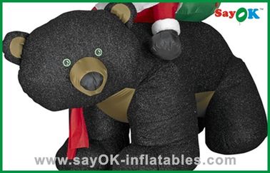 クリスマスのサンタのスノーマンのギフトおよびツキノワグマが付いている膨脹可能なクリスマスの装飾