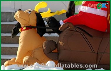 オックスフォードの犬、布またはポリ塩化ビニールが付いている昇進の膨脹可能なクリスマスの装飾