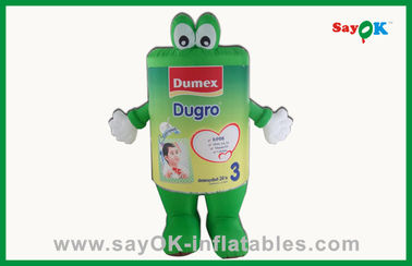 緑の携帯用膨脹可能なマンガのキャラクタ注文の広告の Inflatables