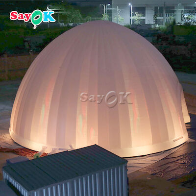 屋外の膨脹可能なテントのドーム15x7.5mH LEDライト キャンプのための膨脹可能な空気テント