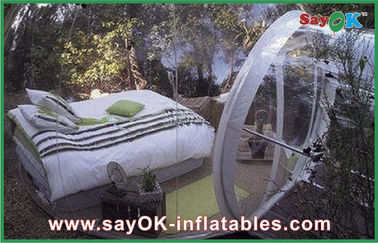 透明なポリ塩化ビニールの膨脹可能で透明なドームのテント、膨脹可能なテントの泡
