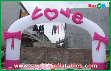 昇進のための党都市気球のアーチのオックスフォードの布の膨脹可能な結婚のアーチ/膨脹可能な中心の形のアーチ道