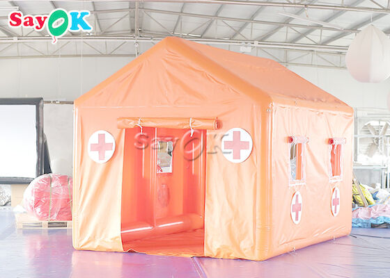 防水野戦病院のテント ポリ塩化ビニールの防水シートの緊急の膨脹可能な医学のテント