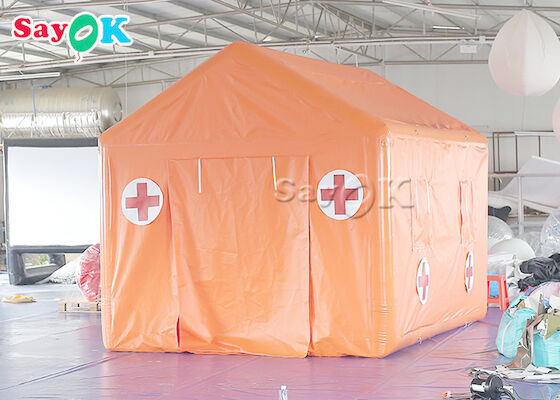 防水野戦病院のテント ポリ塩化ビニールの防水シートの緊急の膨脹可能な医学のテント
