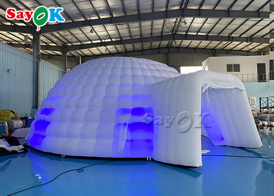 8mの屋外のキャンプのための大きい導かれた軽く膨脹可能なドームのでき事のテント