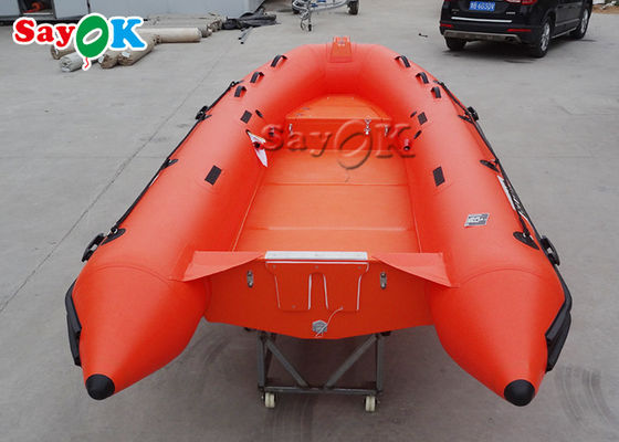 12.8ft船外モーターを搭載する390cm赤いポリ塩化ビニールの膨脹可能なボート