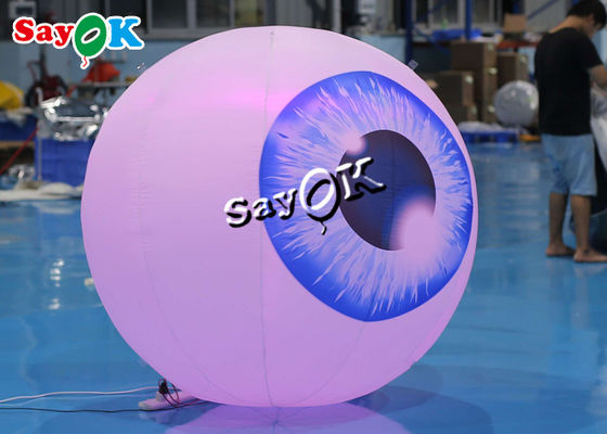 ハロウィンのヤード1.5mの膨脹可能なつく装飾によって導かれる目の気球