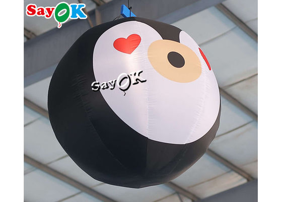 3.3ftの爆発Xmasの装飾は生気に満ちたマスコットのペンギンの気球ライトを導いた