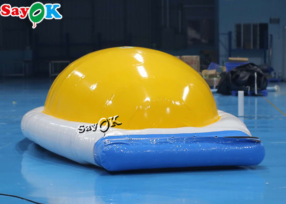 充気水球 黄色 白 0.9mm PVC 充気水遊び 障害物コース ジャンプ 跳躍 ベッド