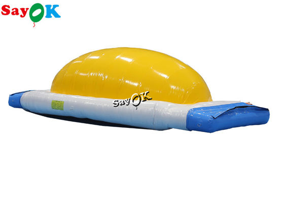 充気水球 黄色 白 0.9mm PVC 充気水遊び 障害物コース ジャンプ 跳躍 ベッド