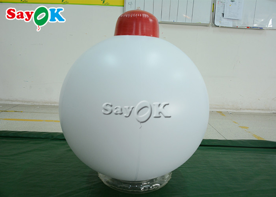 1.5mの5ft白い気球のでき事の広告のための膨脹可能な休日の装飾