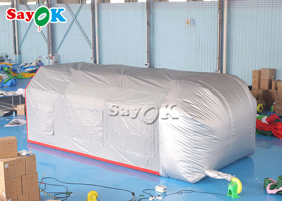 膨脹可能な仕事のテントの灰色の気密の膨脹可能な空気テントの爆発のスプレー・ブース車の絵画