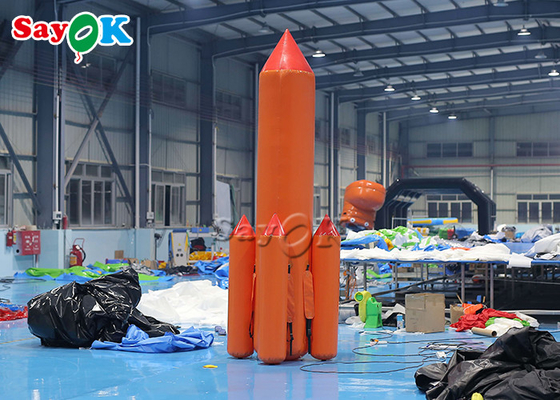 巨大なインフレータブル 5 メートルのイベントプロモーションインフレータブルスポーツゲーム爆破ロケットゲーム
