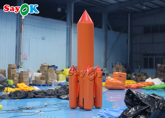 巨大なインフレータブル 5 メートルのイベントプロモーションインフレータブルスポーツゲーム爆破ロケットゲーム