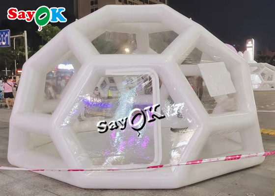 透明で膨脹可能なテント3x3mのホテルによってはでき事のために透明な膨脹可能で明確な泡テントが現れる