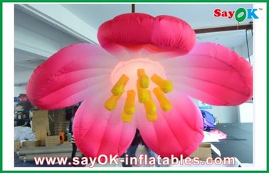 1.5m 党のためのピンクの掛かる膨脹可能な LED の花の膨脹可能な照明