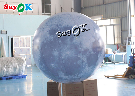 6.6ftは屋外のヤード展覧会のための膨脹可能な月の気球を導いた
