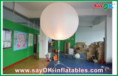 2m DIA の膨脹可能な照明装飾、広告のためのナイロン布が付いている白い LED の立場の球