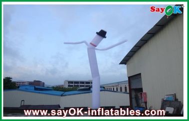 踊る人に挨拶する屋外ポリ塩化ビニールの巨大な空気管の膨脹可能なダンサーの広告印の空波