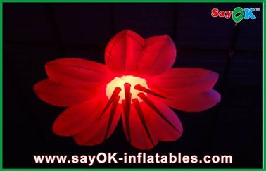 党 2m Dia の膨脹可能な照明装飾の花の形の耐久財