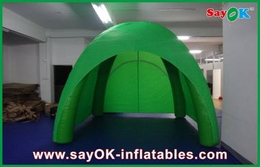 太陽日曜日のドーム カバー テントのEnclosureExhibitionの緑の巨大で膨脹可能な空気テント/ポリ塩化ビニールの防水シートのキャンプ テント