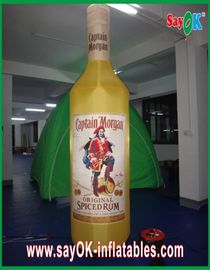 ポリエステル黄色く膨脹可能なワイン・ボトル/商業用等級の inflatables
