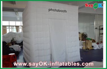 膨脹可能な写真ブースのエンクロージャの広告の正方形膨脹可能なPhotoboothオックスフォードの布が付いている1つのドア