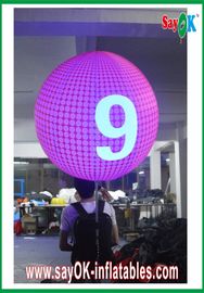 広告のためのカスタマイズされた直径 0.8m の膨脹可能なバックパックの気球のピンク