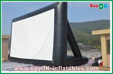 携帯用屋外の映画スクリーンの投射の布膨脹可能なTVスクリーン6 x 3mのセリウム/SGSの証明書