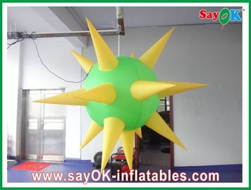 空気送風機の膨脹可能な照明装飾の現代緑および黄色