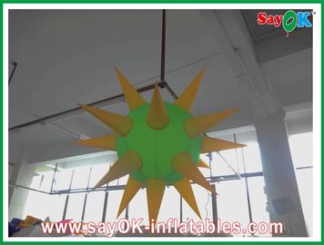 空気送風機の膨脹可能な照明装飾の現代緑および黄色