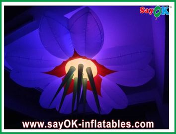 装飾的なナイロン布の導かれた照明の膨脹可能な花の直径 2.5m