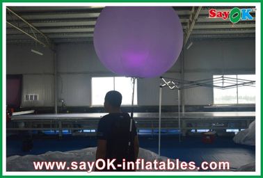 Advertsing の膨脹可能な照明装飾、190T ナイロン布の膨脹可能なバックパックの気球