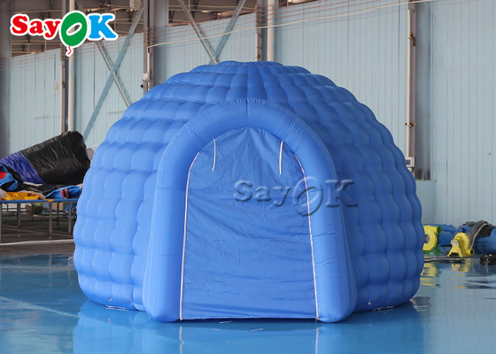 屋内能動態のための青いデジタル膨脹可能なプラネタリウムの投射のドームのテント