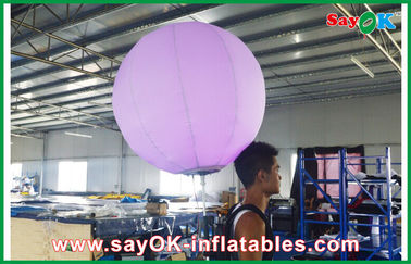 80cm DIA の広告のために防風膨脹可能なバックパックの球の照明ナイロン布