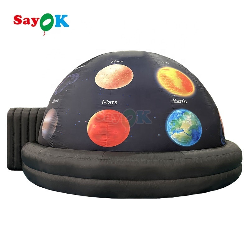 Sayok 5m Diameter Inflatable Planetarium Dome with Free 3D Design and 1 Year Warranty Portable Projection Tent