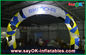 Halloween Archway Inflatable Oxford Cloth Advertising Inflatable Finish Line Arch  / Archway White With Led Light