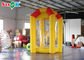 Inflatable Cash Cube Booth Money Grab Machine With Air Blowers For Advertising