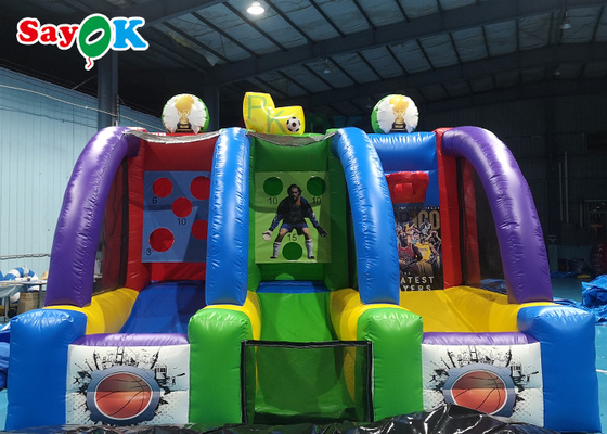 巨大で膨脹可能なバスケットボールのたが5x3mのおかしい商業バスケットボールの射撃のゲーム