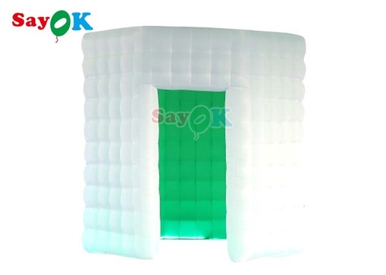 倉庫の楕円形の写真ブースInflatbleは空気送風機が付いているテントを導いた