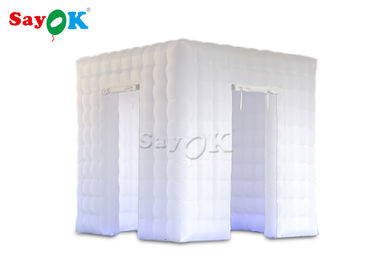 SGSの結婚披露宴の使用料のための2つのドアが付いている膨脹可能な立方体の写真ブース