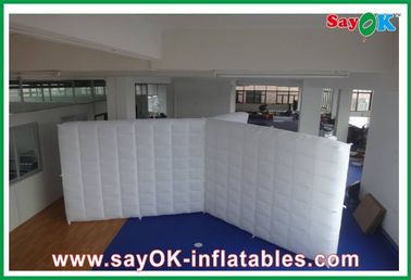 オーダーメイド 充気テント 家族 空気 充気隔壁 / 吹き上げ LED ライト 婚礼のための共同壁