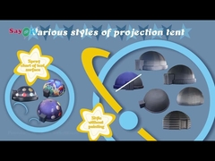 Portable Black Inflatable Planetarium Tent 360 Dome Projection 5/6m